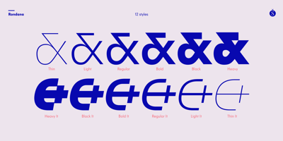 Font visual image of Rondana
