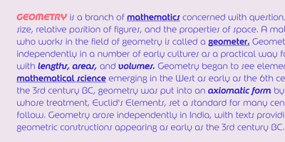 Font visual image of Rondana