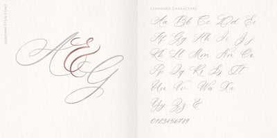 Font visual image of Allure And Grace