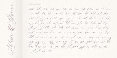 Font visual image of Allure And Grace
