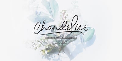 Font visual image of Chandelier Signature