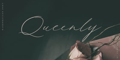 Font visual image of Queenly