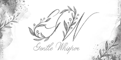 Font visual image of Gentle Whisper