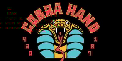 Font visual image of Cobra Hand