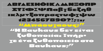 Font visual image of Pivnaya-Cyrillic Greek