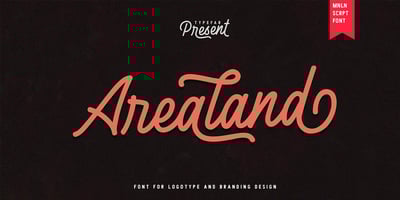 Font visual image of Arealand