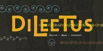 Font visual image of Dilectus