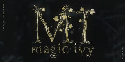 Font visual image of Magic Ivy
