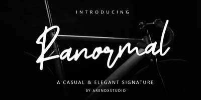 Font visual image of Ranormal