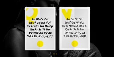 Font visual image of Nanotech
