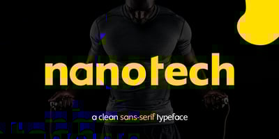 Font visual image of Nanotech