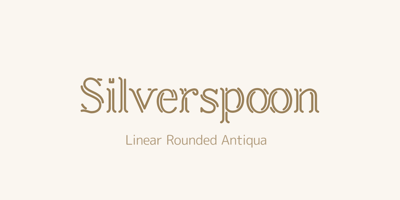 Font visual image of Silverspoon