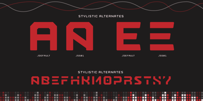 Font visual image of Nostromo