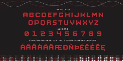 Font visual image of Nostromo