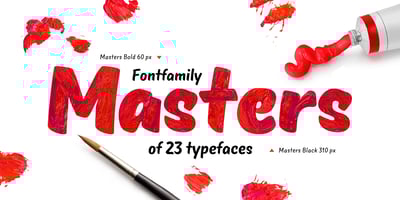 Font visual image of Pinatas Masters