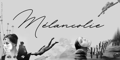 Font visual image of Melancholie