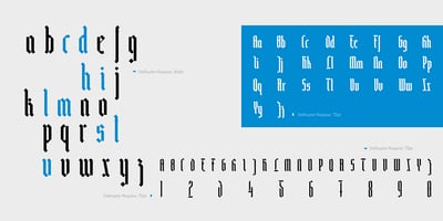 Font visual image of De Ruyter