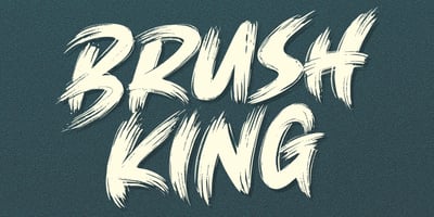 Imagen visual de la fuente Brush King