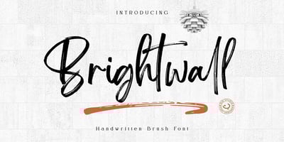 Font visual image of Brightwall