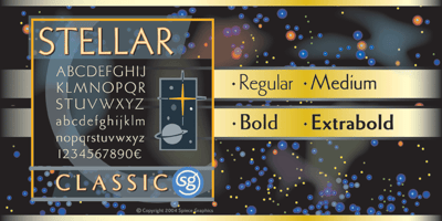 Font visual image of Stellar Classic SG&trade;