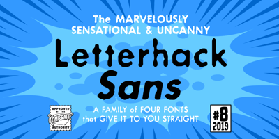 Font visual image of Letterhack Sans