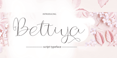 Font visual image of Bettiya