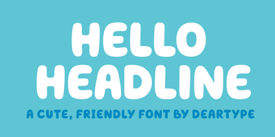 Font visual image of Hello Headline