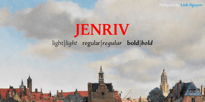 Font visual image of Jenriv