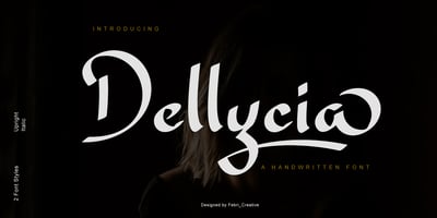 Font visual image of Dellycia