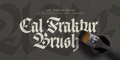 Font visual image of Cal Fraktur Brush