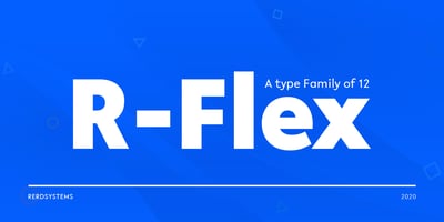 Font visual image of R-Flex