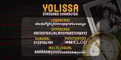Font visual image of Yolissa