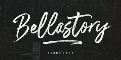 Font visual image of Bellastory