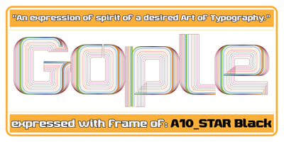 Font visual image of A10 STAR Black