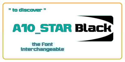 Font visual image of A10 STAR Black