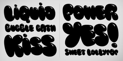 Font visual image of Blow Up&trade;