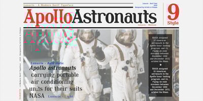 Font visual image of Lunaris