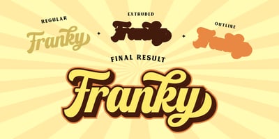 Font visual image of Franky