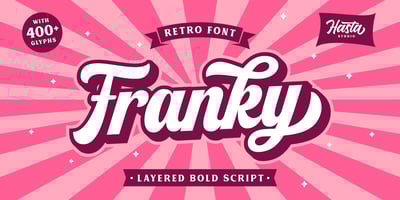 Font visual image of Franky