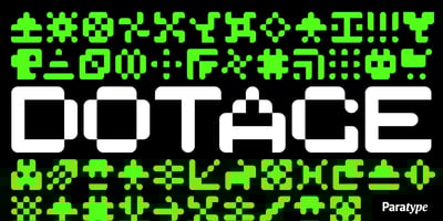 Font visual image of Dotage