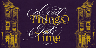 Font visual image of Prestissimo Classy
