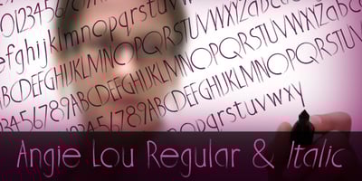 Font visual image of Angie Lou&trade;