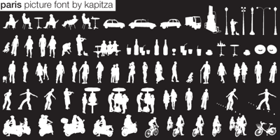 Font visual image of Paris&trade;