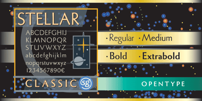 Font visual image of Stellar Classic SG&trade;