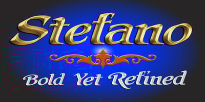 Font visual image of Stefano