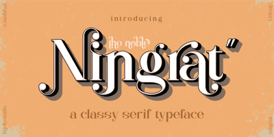 Font visual image of Ningrat