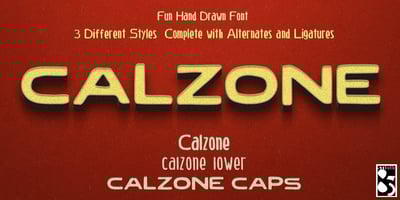 Font visual image of Calzone
