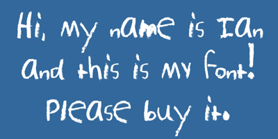 Font visual image of Kids Crayon