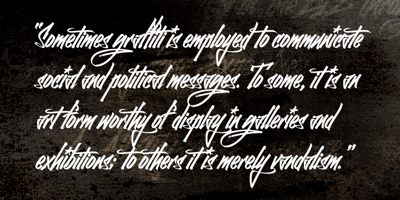 Font visual image of Graffiti Classic&trade;