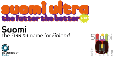 Font visual image of Suomi